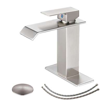 Cheap Cupc BWE Single-Handle Lever One Hole Waterfall Bathroom Tap Price For Basin Faucet