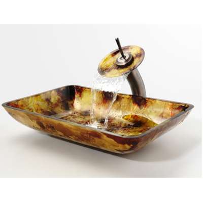 Luxurious European Style Rectangular Wash Basin For BWE Glass Wash Basin